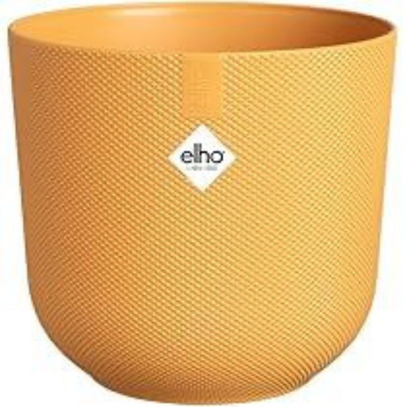 El Jazz Round Pot 23Cm Amber Yellow - Savvy Gardens Centre