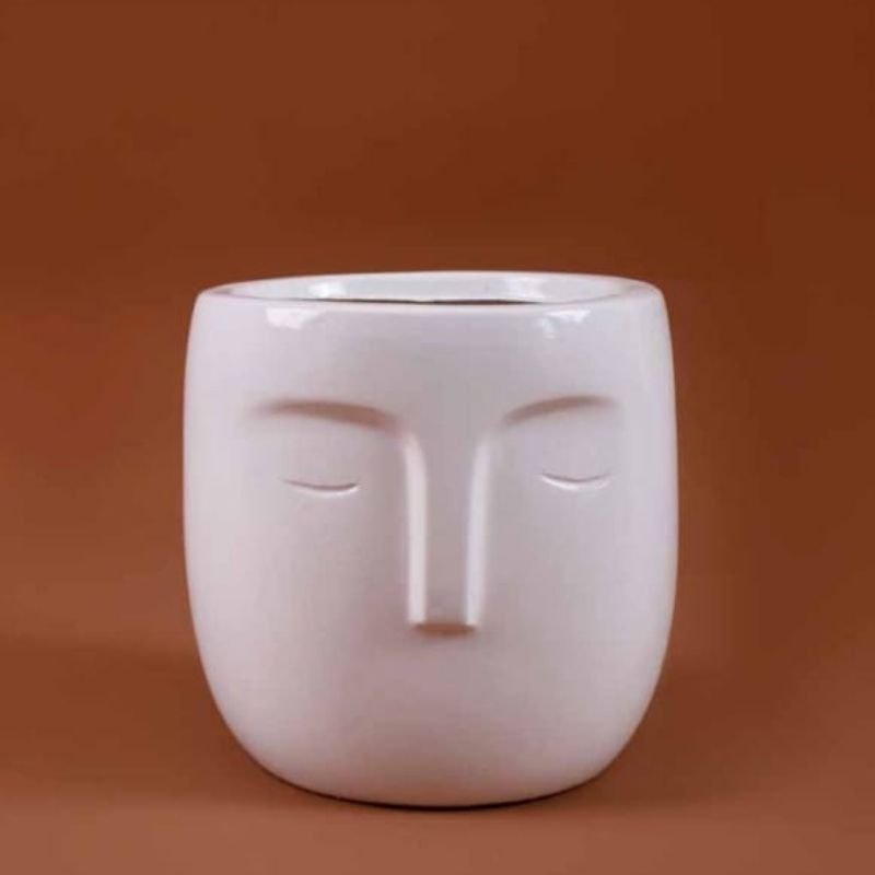 Face Fibre Pot Planter 26CM - Savvy Gardens Centre
