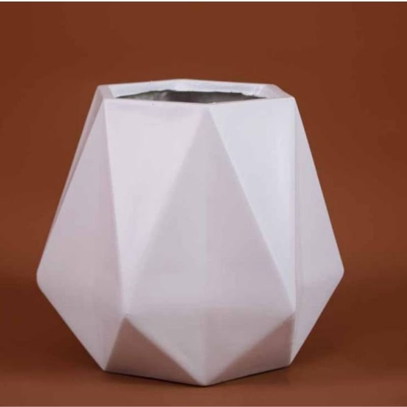 Medium Hexagon Fibre Planter - Savvy Gardens Centre