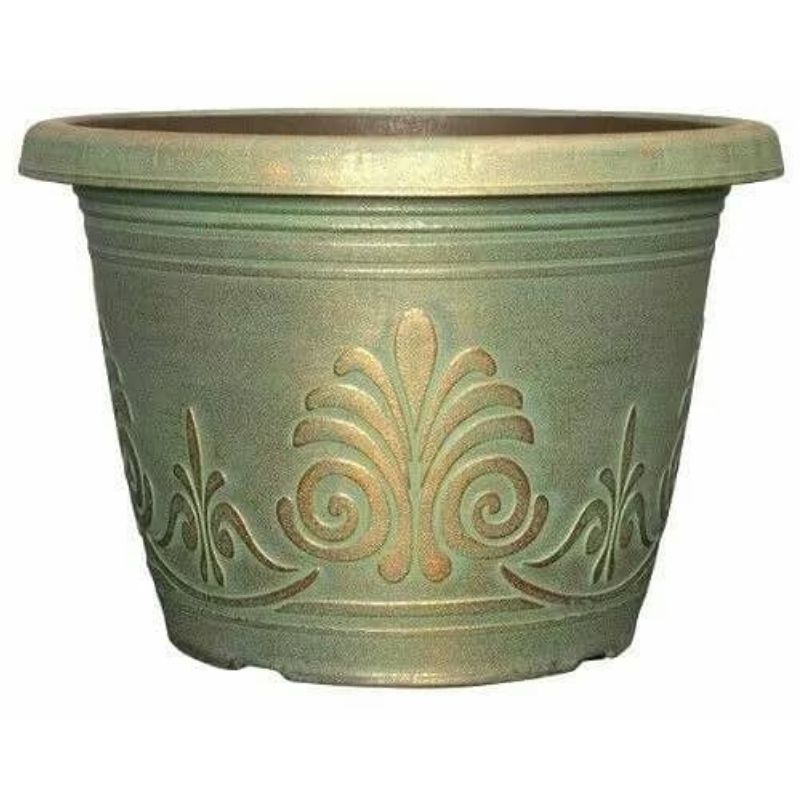 Laurel Planter 22Cm Patina Copper - Savvy Gardens Centre