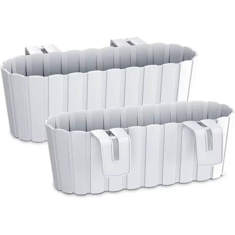 Prosperplast Boardee Hook Flower Box Balcony Flower Pot Plant - Savvy Gardens Centre