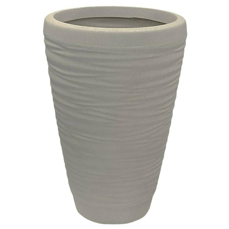 Rammento 56Cm Tall Planter -Large Ribbed Plant Pot - Savvy Gardens Centre