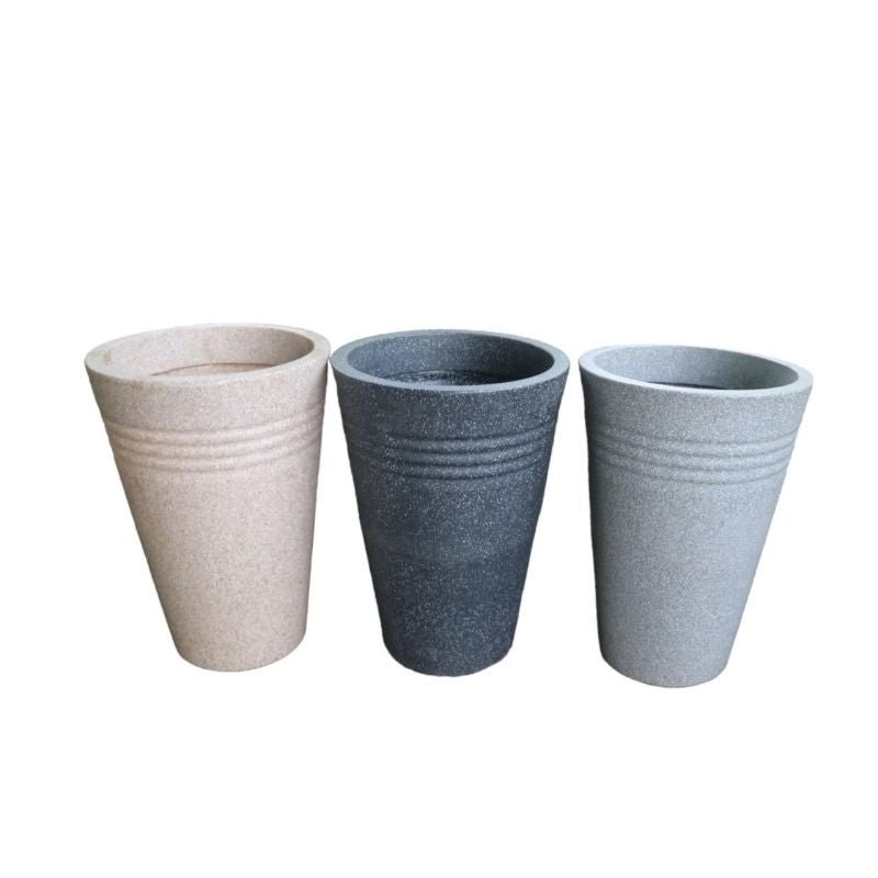 Round Tapered Pot Planter 35*49Cm - Savvy Gardens Centre