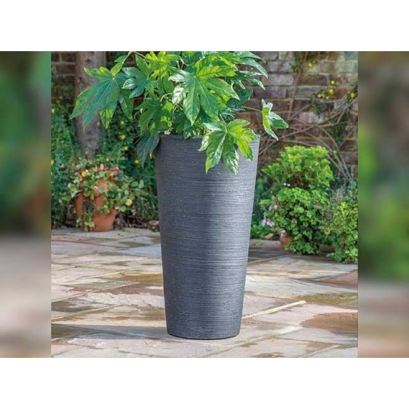 Stewart 35Cm Varese Med Planter Grey - Savvy Gardens Centre