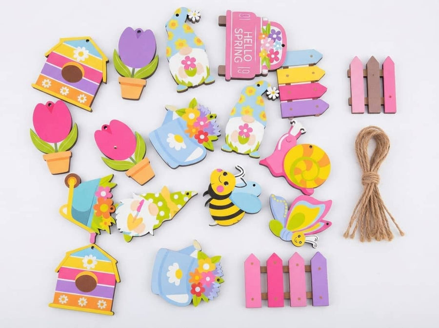 Decorative Spring Themed Wood Craft - Savvy Gardens Centre