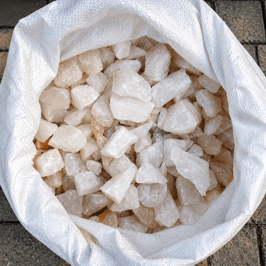 Decorative White Stones 20kg - Savvy Gardens Centre
