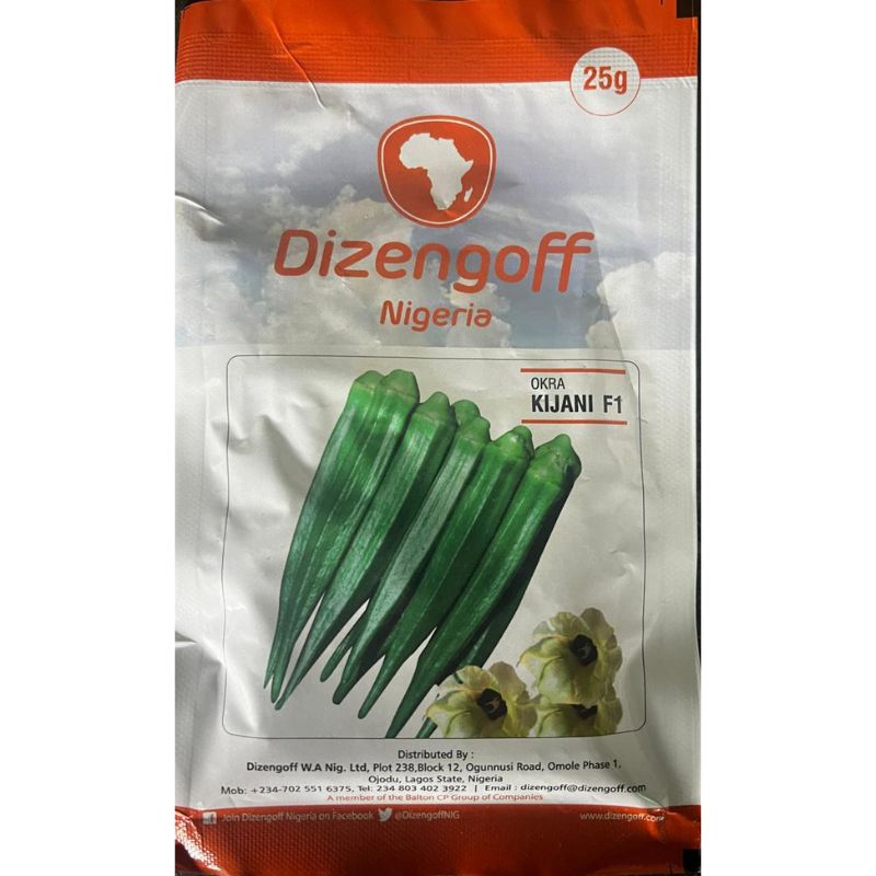 Dizengoff Nigeria Okra Kijani F1 - Savvy Gardens Centre