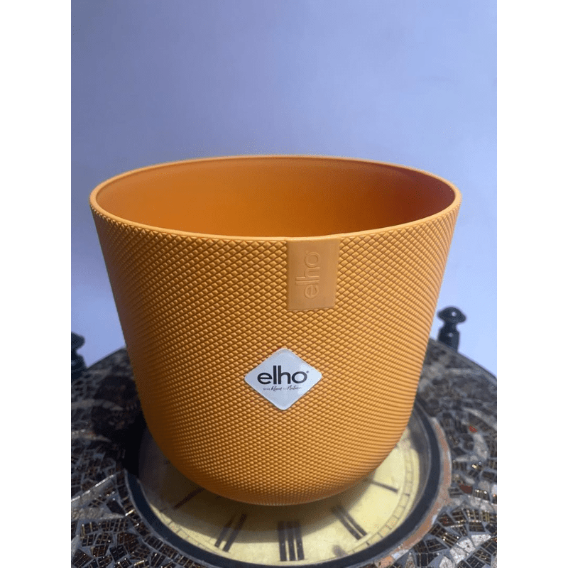 El Jazz Round Pot 23Cm Amber Yellow - Savvy Gardens Centre