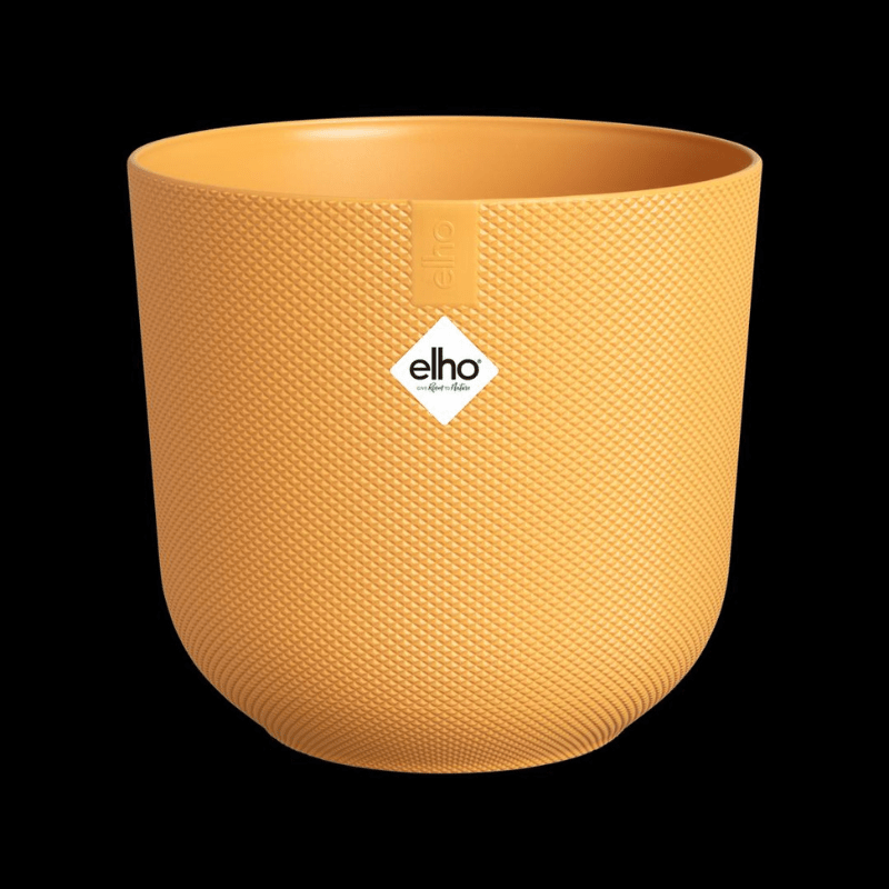 El Jazz Round Pot 26Cm Amber Yellow - Savvy Gardens Centre