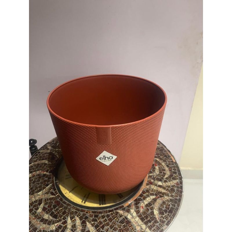 El Jazz Round Pot 26Cm Tuscan Red - Savvy Gardens Centre