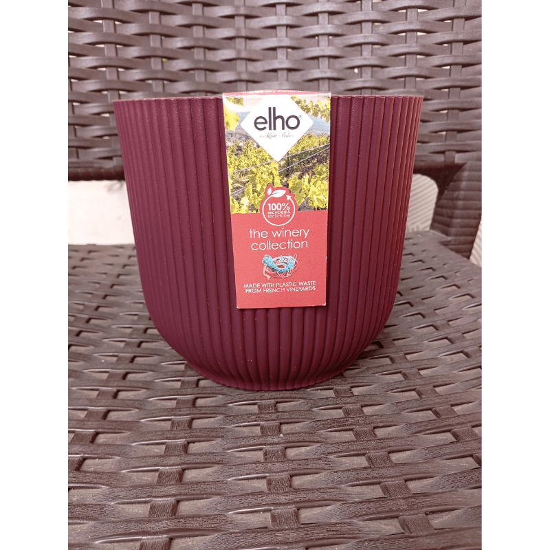 El The Winery Collection Pot 16Cm Bordeaux Red - Savvy Gardens Centre