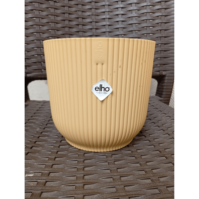 El Vibes Fold Round Pot 18Cm Butter Yellow - Savvy Gardens Centre