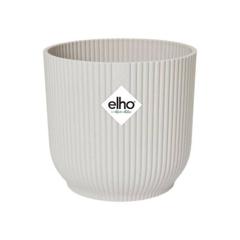 El Vibes Fold Round Pot 30Cm Silky White - Savvy Gardens Centre
