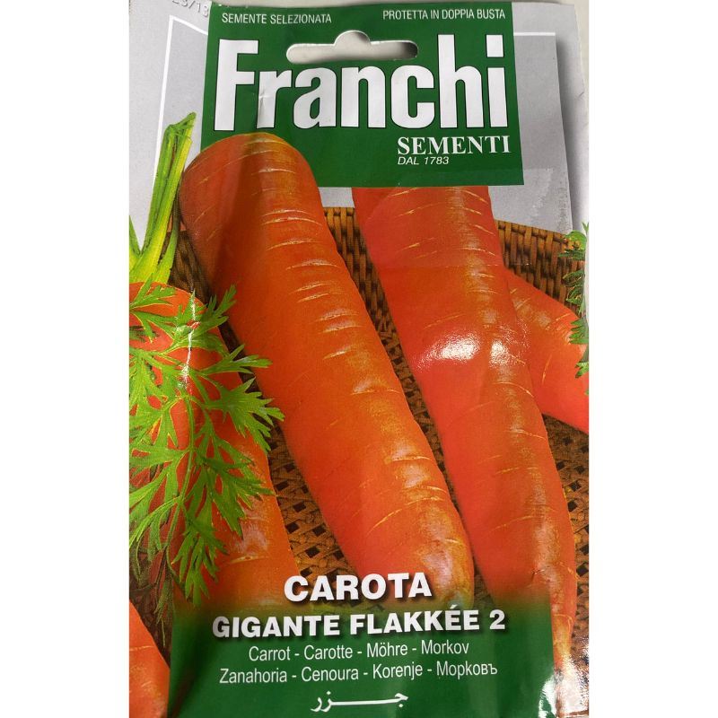 Franchi Sementi Carrot Flakke - Savvy Gardens Centre