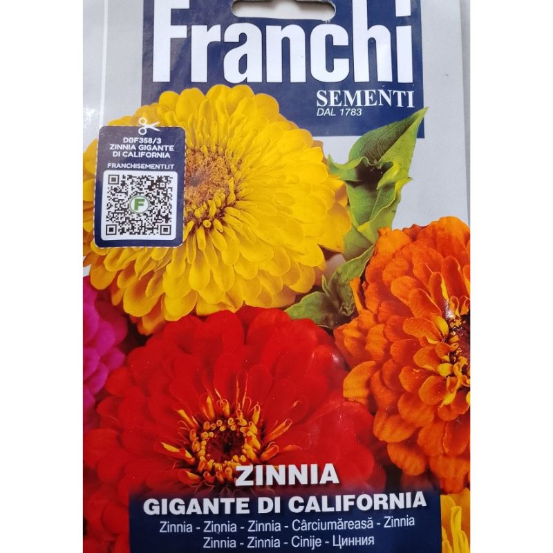 Franchi Sementi Zinnia California Giant - Savvy Gardens Centre