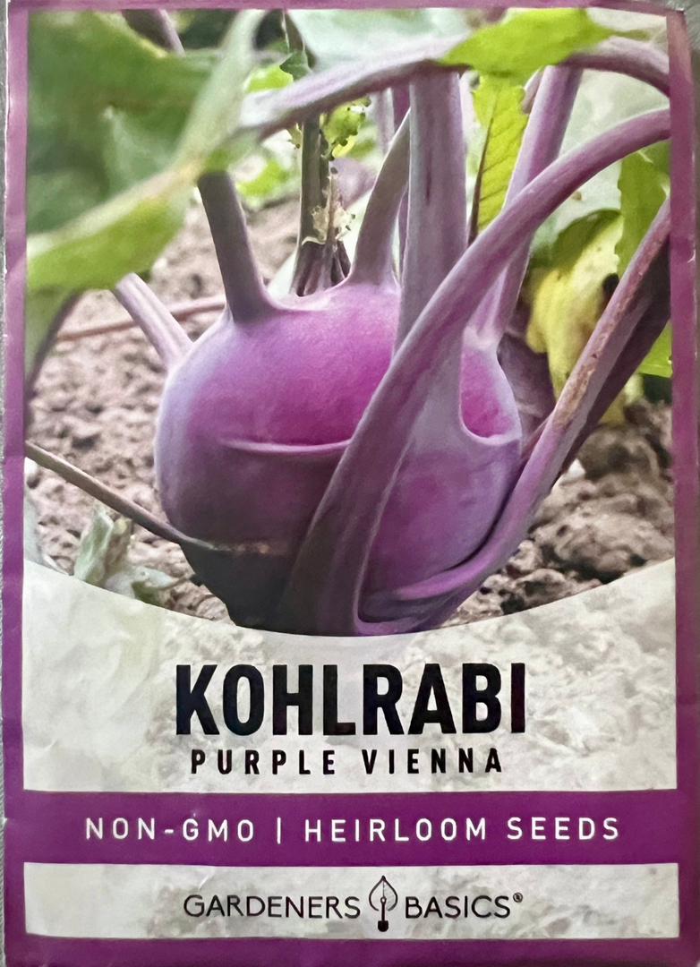 Gardeners Basics Kohlrabi Purple Vienna - Savvy Gardens Centre