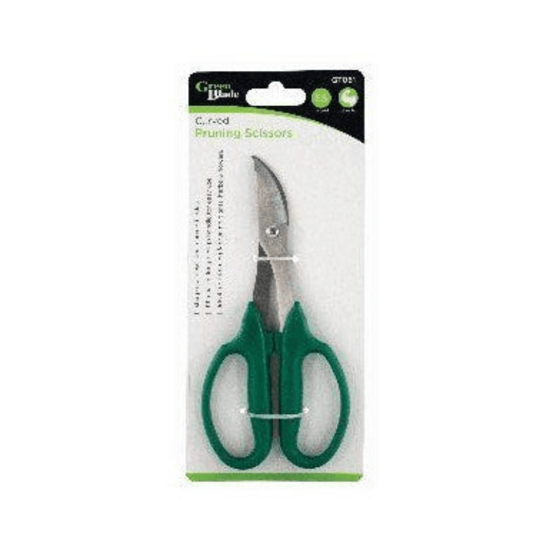 Green Blade Curved Pruning Scissors - Savvy Gardens Centre