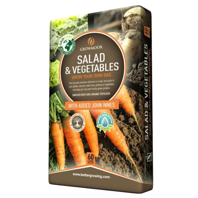 Growmoor Salad & Vegetables Compost 60L - Savvy Gardens Centre