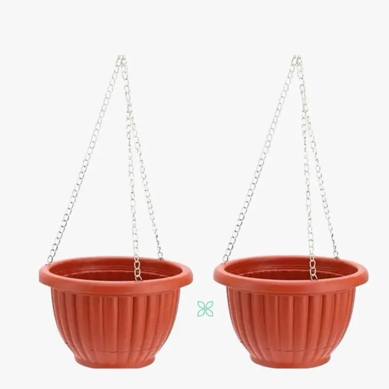 Hanging Flower Pot with Chain - Savvy Gardens Centre