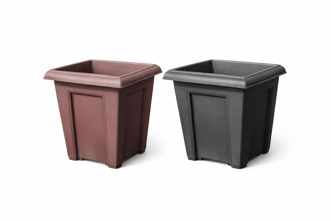 Hannah Flower Pot 35cm brown - Savvy Gardens Centre