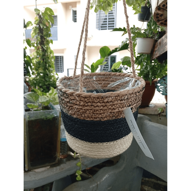 Kp Straw Hang Basket 19 X 16Cm - Savvy Gardens Centre