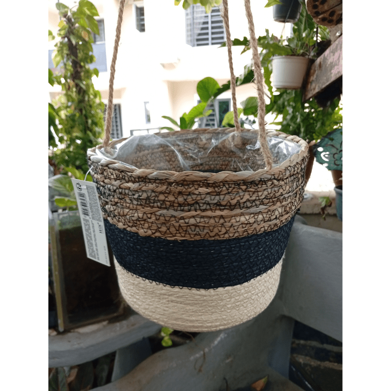 Kp Straw Hang Basket 23 X 18Cm - Savvy Gardens Centre