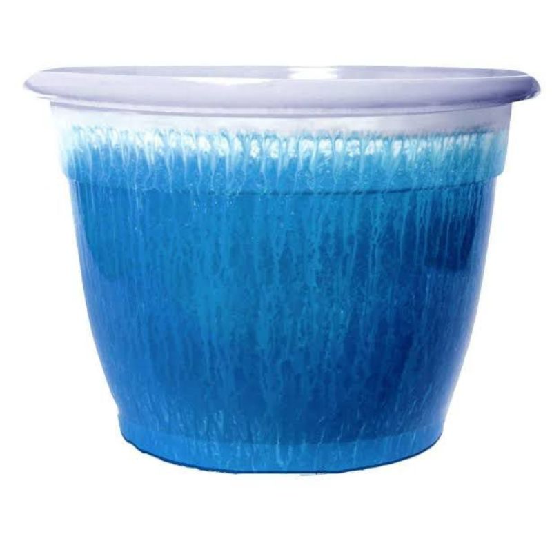 plastic garden planter with a two - tone "frosted mint" rustic finish - Savvy Gardens Centre