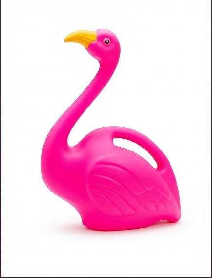 Plastic Kids Flamingo Watering Can 1L - Savvy Gardens Centre