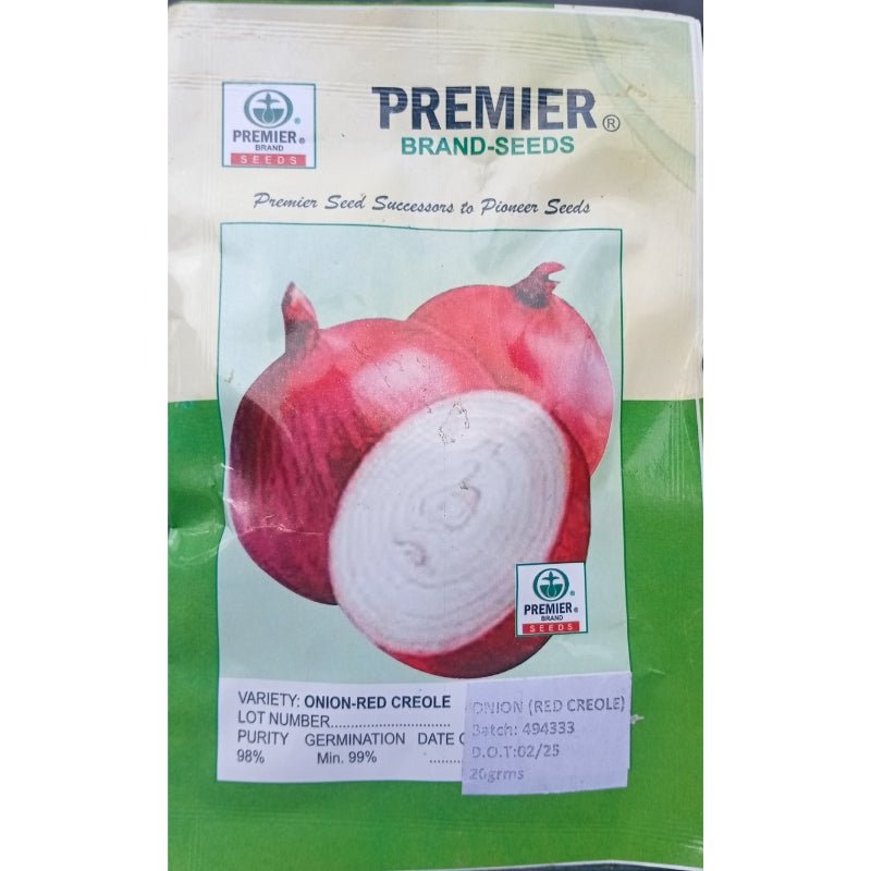Premier Brand Seed Onion Red Creole - Savvy Gardens Centre