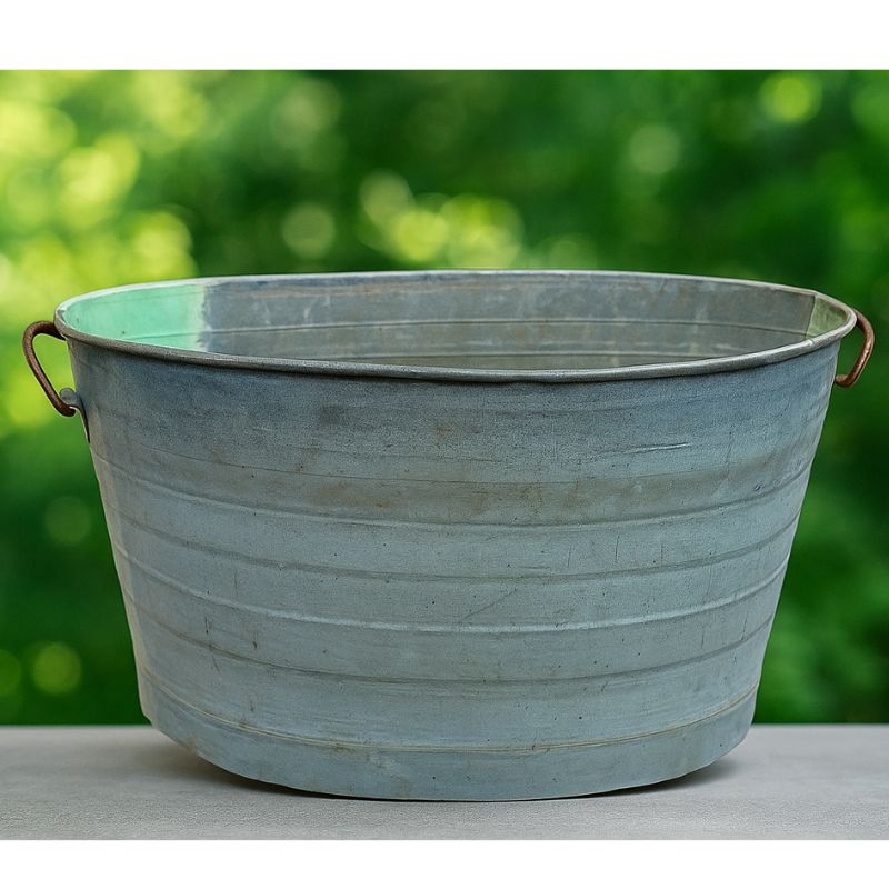 Rectangular Galvanized Trough Planter (small) - Savvy Gardens Centre