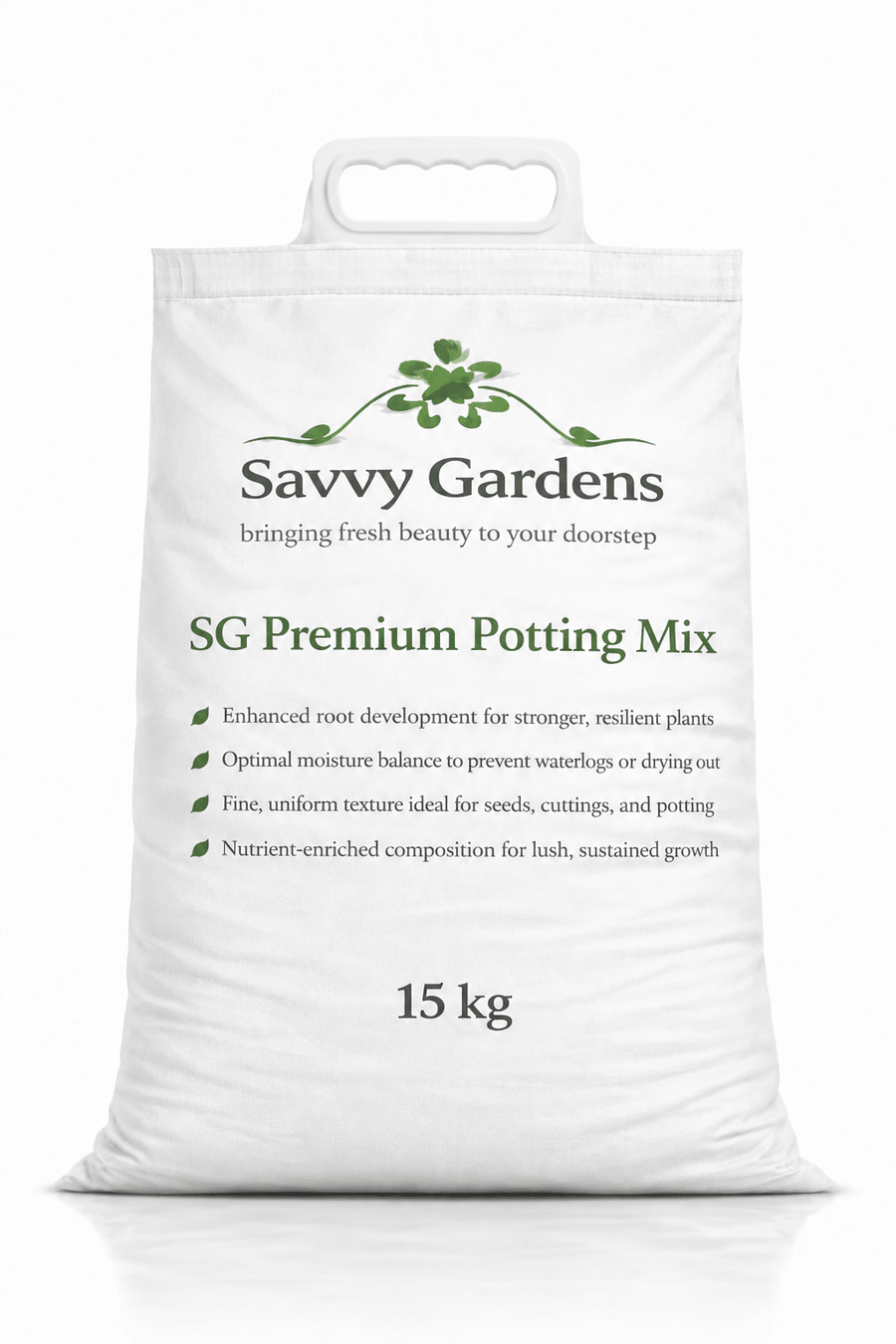 Savvy Garden premium potting mix 15 kg - Savvy Gardens Centre