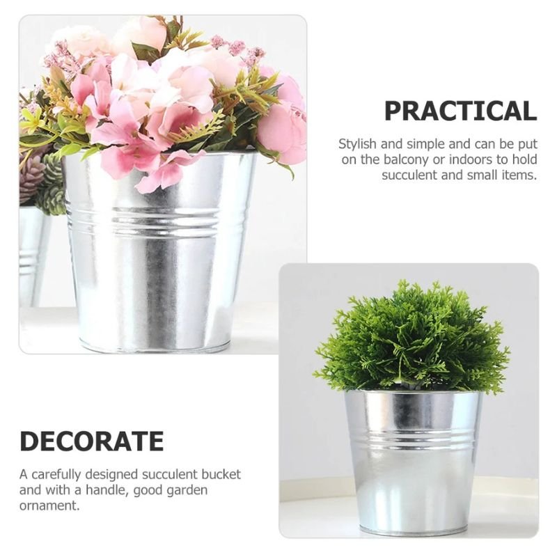Silver Galvanized Planter - Savvy Gardens Centre