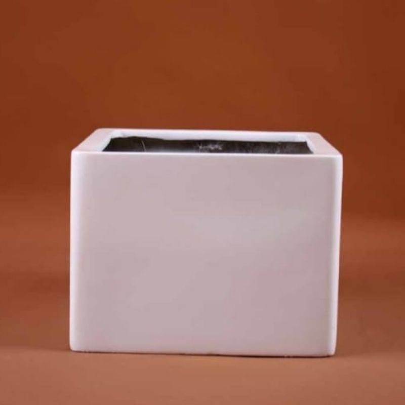 Small Square Fibre Planter - Savvy Gardens Centre