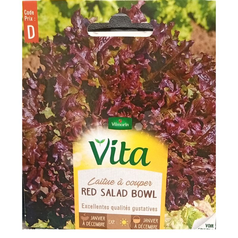 Vilmorin Vita Red Salad Bowl Lettuce - Savvy Gardens Centre