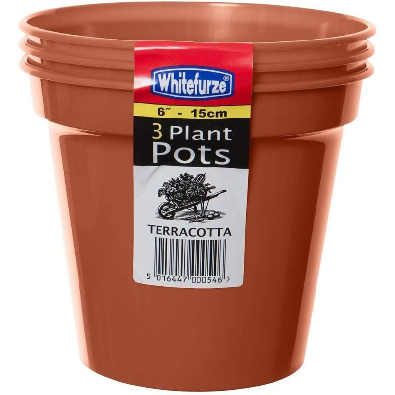 Whitefurze Pot 3 pieces Set 6inch - Savvy Gardens Centre
