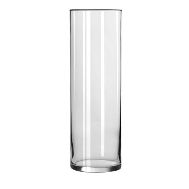 CLEAR GLASS CYLINDRICAL VASE 30CM - LGC