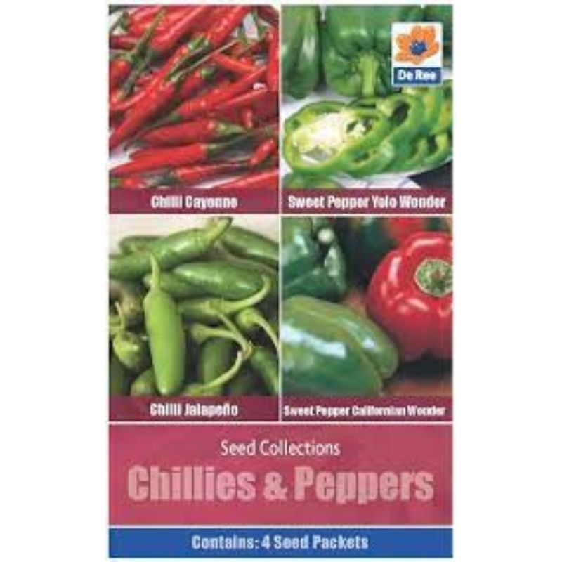 DE REE SEED COLLECTIONS CHILLIES & PEPPERS - Savvy Gardens Centre
