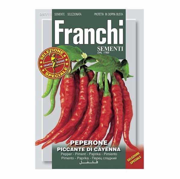 Franchi Pomodoro Piccante Di Cayenna Pepper Seeds - LGC