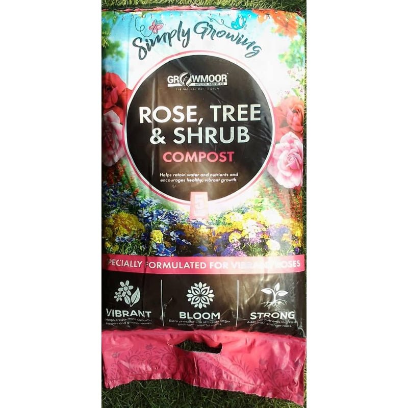 GROWMOOR ROSE, TREE & SHRUB COMPOST 5L - Savvy Gardens Centre