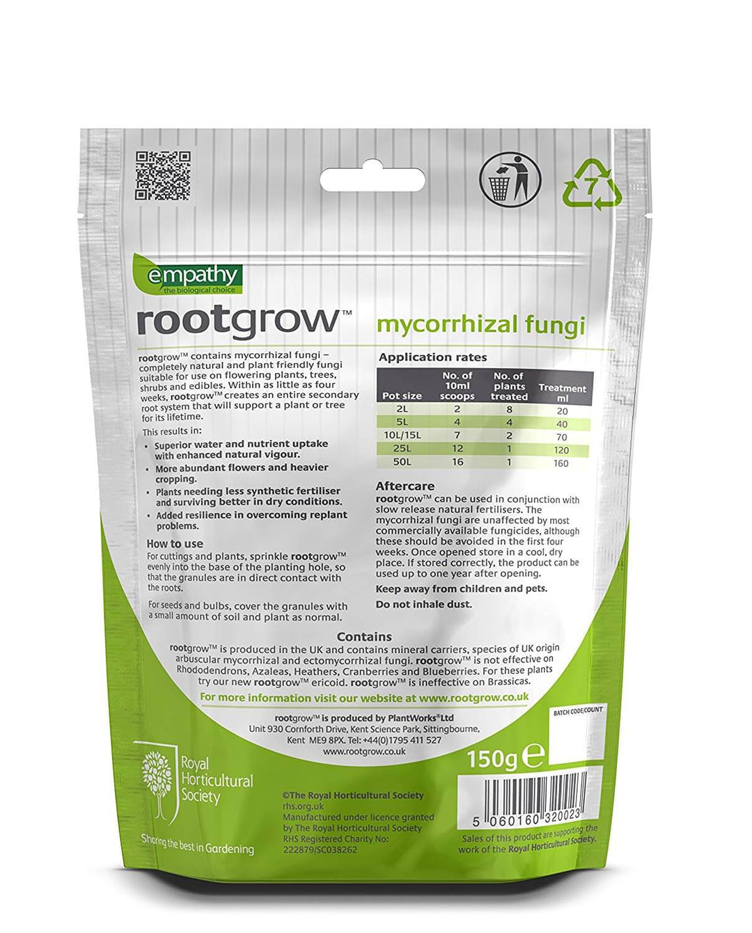 Rootgrow Mycorrhizal Fungi 150g - LGC