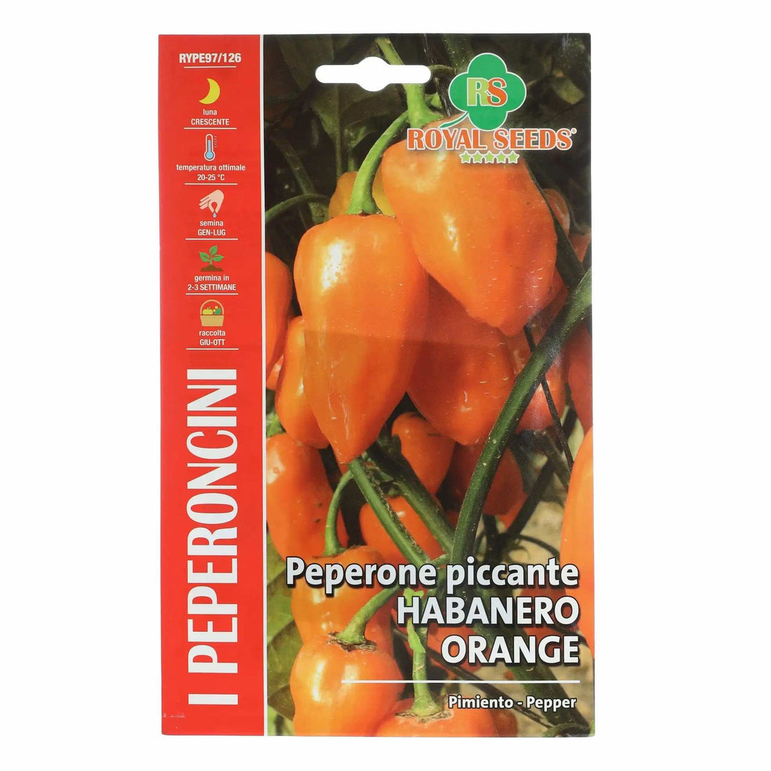 Royal Seeds Peperone Piccante Habanero Orange Pepper - LGC