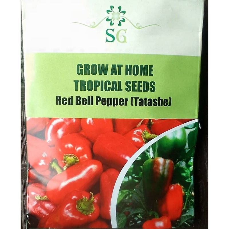 SG TROPICAL SEEDS RED BELL PEPPER (TATASHE) - Savvy Gardens Centre