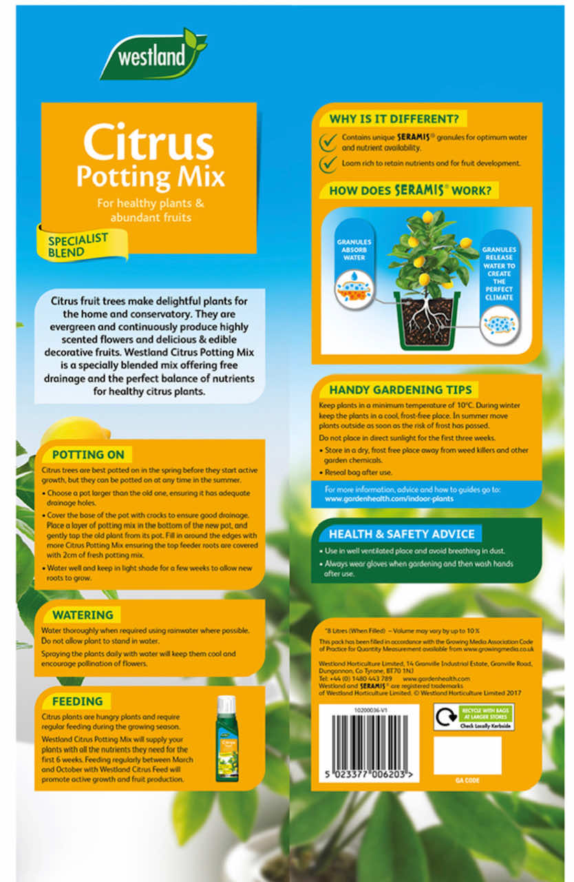 Westland Citrus Potting Mix 8 ltrs - LGC