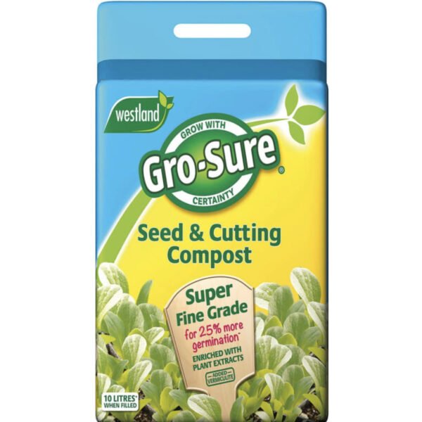 WESTLAND GRO-SURE SEED & CUTTING COMPOST 10L - Savvy Gardens Centre